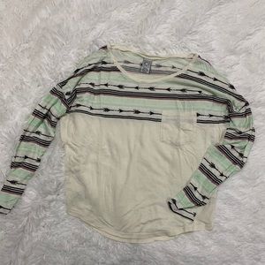 drop shoulder raglan style boho pocket T uber soft